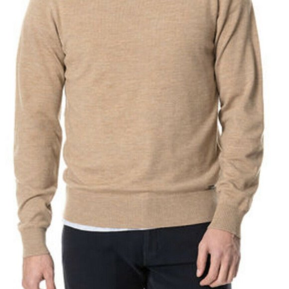 Rodd & Gunn Mens Hawtrey Knit Camel Sweater Crew Neck Wool Pullover Size M NWT - Picture 5 of 12